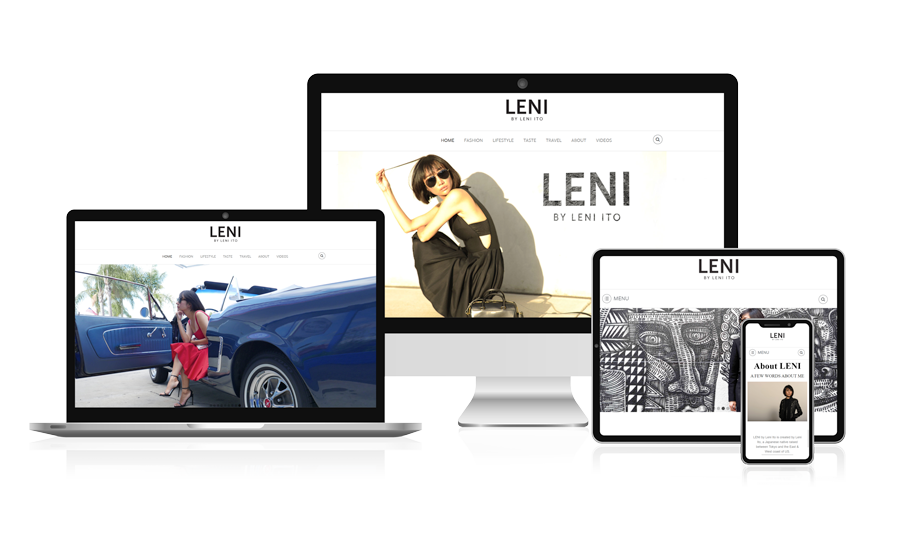 Leni by Leni Ito Website in Multiple Screens