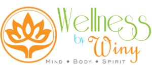 Wellness Blog Logo Lotus Flower Winy